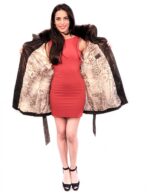 PUFFER JACKET DARK BRIGHT WITH LARGE AND NECK MURMASKY DETACHABLE AND COATING OF PAINT - Image 4