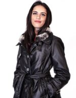 JACKET BLACK JACKET WITH DETACHABLE Collettino REX EDGED IN PAINT 57 - Image 2