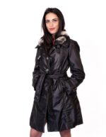 JACKET BLACK JACKET WITH DETACHABLE Collettino REX EDGED IN PAINT 57