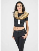 Neck in natural faded fox with tips at the tips Pelzkragen col fourrure collo pelliccia - Image 4