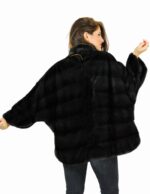 46 Horizontal mantle jacket with awning pelliccia visone pelz nerz норка fourrure vison - Image 6