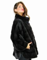 46 Horizontal mantle jacket with awning pelliccia visone pelz nerz норка fourrure vison - Image 4