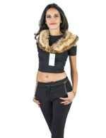 Neck in natural faded fox with tips at the tips Pelzkragen col fourrure collo pelliccia - Image 5