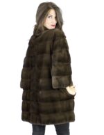 48-50 коричневые норки пальто свет звезды sagafurs vison pelliccia visone fur mink Nerzpelzes fourrure — изображение 7