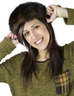 kleinen Hut schlank in Nerzmantel demi Samtfütterung 毛皮 fourrure fur mex pelliccia – Bild 3