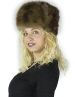 Cappello in pelliccia di visone demi colbacco imbottito 毛皮 fourrure fur mex pelz