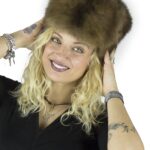 Cappello in pelliccia di visone demi colbacco imbottito 毛皮 fourrure fur mex pelz