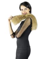Colletto in volpe beige naturale Pelzkragen col fourrure 毛領 ворот шерсти fur collar
