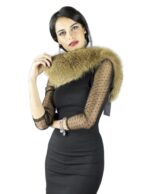 Colletto in volpe beige naturale Pelzkragen col fourrure 毛領 ворот шерсти fur collar