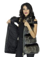 Sleeveless fox tassel cap steel 44 меха Fuchspelz pelliccia volpe 狐狸毛 fourrure renar - Image 7