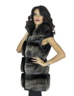 Fox sleeveless steel tassel with 42 shaded Italian collar with black base zip closure - Image 4