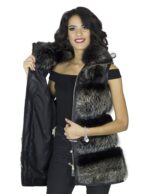 Fox sleeveless steel tassel with 42 shaded Italian collar with black base zip closure - Image 7