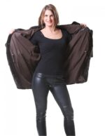MINK FUR COAT BRASCHI MAHOGANY NATURAL WOMAN - Image 8