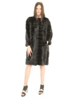 Braschi scanblack horizontal mink coat 48 fourrure de vison pelliccia visone Nerz - Image 5