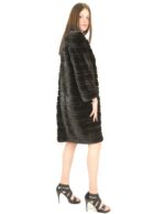 Braschi scanblack horizontal mink coat 48 fourrure de vison pelliccia visone Nerz - Image 4