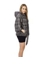 42 Синяя ирландская горизонтальная норковая шуба 68 см fourrure de vison mink fur Nerz — изображение 4