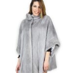 Mantella in pelliccia di visone trasporto verticale zaffiro 46 fur mink Nerz pelz мех норки