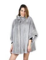 Mantella in pelliccia di visone trasporto verticale zaffiro 46 fur mink Nerz pelz мех норки