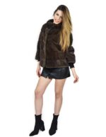Mink fur jacket horizontal mud asphalt 48 pelliccia visone Nerz pelz мех норки - Image 5