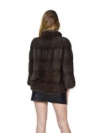 Mink fur jacket horizontal mud asphalt 48 pelliccia visone Nerz pelz мех норки - Image 6