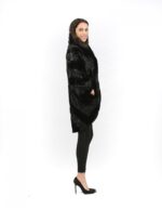 48 Persian fur black coat mink collar women rounded collection - Image 5