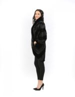 48 Persian fur black coat mink collar women rounded collection - Image 6