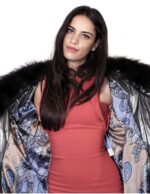 50 PUFFER JACKET WITH LINING FANTASY NECK AND WRIST MURMASKY DETACHABLE METALIC GRAY - Image 3