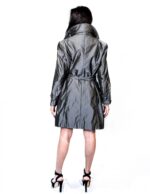 51 DOWN COAT WITH COLOR SMOG Collettino REX DETACHABLE RIPORT PAINT - Image 4