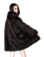 DOWN JACKET REVERSIBLE JACKET 58 FABRIC AND BROWN REX WITH EDGED HOOD - Image 5