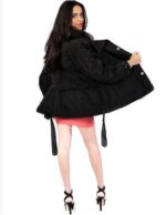 50 PUFFER JACKET WITH WIDE NECK DETACHABLE FABRIC AND REX - Image 3