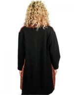 WOOL COAT WITH POCKETS ZIP BLACK AND ORANGE 46 - Image 5
