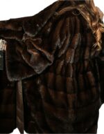 48 Fur coat pattern kimono woman with a horizontal belt vison норка fur mink Nerzpelzes fourrure - Image 6