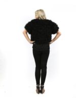 Fur cape with short black feathered Pignatelli-46 hooks - Image 4