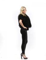 Fur cape with short black feathered Pignatelli-46 hooks - Image 5