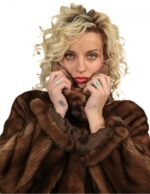 46 mink blouson braschi wild star collar and slits wrists - Image 4