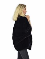 Мантелла 46-52 горизонтальная голубые норки кожа вся ночи с шелковой подкладкой и трубопроводами — изображение 4