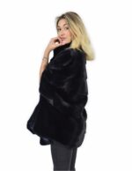 Мантелла 46-52 горизонтальная голубые норки кожа вся ночи с шелковой подкладкой и трубопроводами — изображение 3