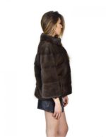 46 Horizontale Nerz Pelz Jacke Demi Buff Pelz Nerz Pelz мех норки – Bild 4