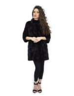 Coat size 50 84 cm horizontal mink mug piping pockets - Image 5