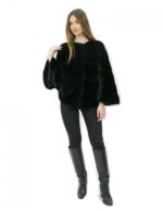 Black wing model cape size 44 with sleeve pockets 3/4 short long sleeve - Image 5