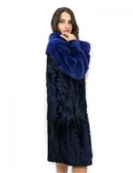 Шуба 48 Персидская и норковая шея кратер закрытие длинный магнит закрытие — изображение 3