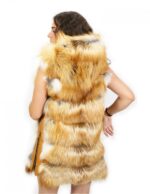 Лиса жилет натуральный цвет 54 застежка-молния капюшон внешние карманы боковая молния — изображение 6