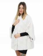 Норка Мех Размер 44 Белый Мыс Длинный 72см Капюшон Женщина — изображение 3