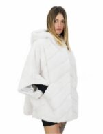 Норка Мех Размер 44 Белый Мыс Длинный 72см Капюшон Женщина — изображение 4