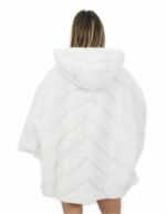 Норка Мех Размер 44 Белый Мыс Длинный 72см Капюшон Женщина — изображение 6