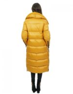 Goose down coat 42 yellow long 112cm long elegant soft - Image 6