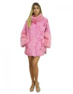 Persian cape and mink fur 48 color bubble with side slits and three-quarter sleeve - Image 5