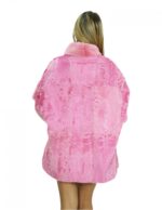 Persian cape and mink fur 48 color bubble with side slits and three-quarter sleeve - Image 6