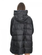 Black 62 down jacket with hood, zip closure, external pockets - Image 6