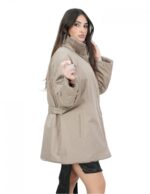 Horizontal Mink Jacket Female 48 Hazelnut Reversible Fur and Waterproof - Image 10